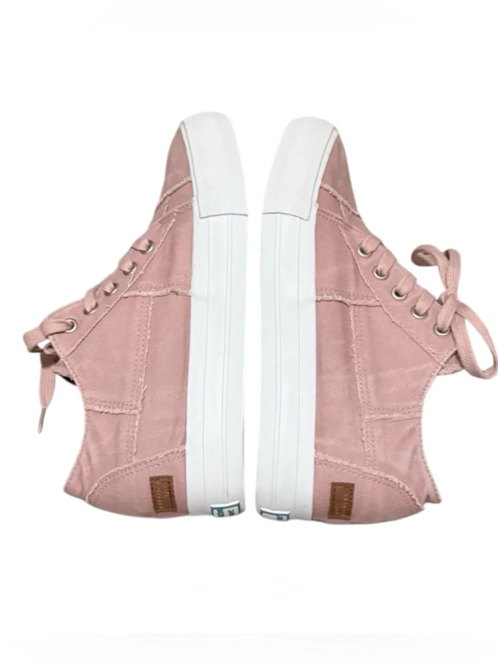 NWOT Jenn Ardor women’s 9 lace up hidden wedges high top pink fashion sneakers